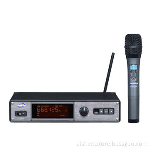 PLL and UHF with Rack Mountable Function Wireless Microphone